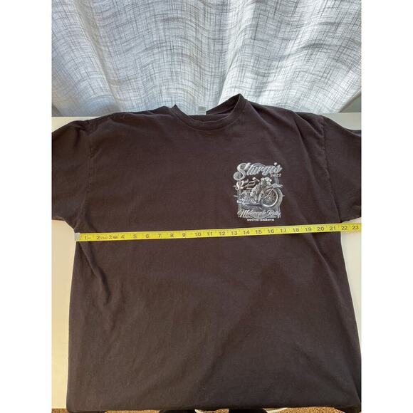 Sturgis 2022 82nd Motorcycle Rally T-Shirt Black Grayscale Mens XL Short Sleeve - Picture 7 of 8